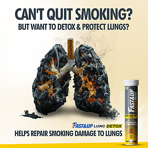 Fast&Up Detox Lung Cleanser & Smoking Cessation Tablets, Strawberry, 20 pcs  For Respiratory & Lung Health, Drop Fizz Drink,