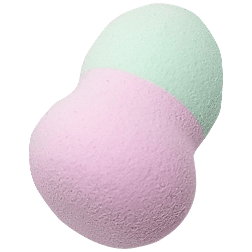 Bronson professional 6 In 1 Makeup Blender Sponge & Puff Set - Colour & Shape May Vary, 1 pc  
