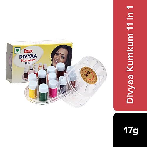 Eyetex Divyaa Kumkum -11 In 1 Bindi, 17 g  