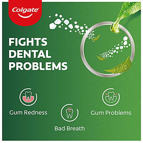 Colgate Active Salt Neem Toothpaste, Germ Fighting Toothpaste for Healthy, Tight Gums, 600g, Buy 2 Get 1, 600 g (Buy 2 Get 1) 
