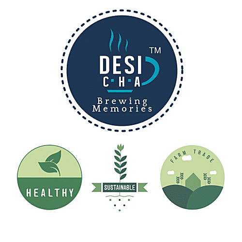 Desi Cha Indian Hibiscus Chai/Tea - Herbal Infusion, Caffeine Free, 25 g (1g x 25 Tea bags) 