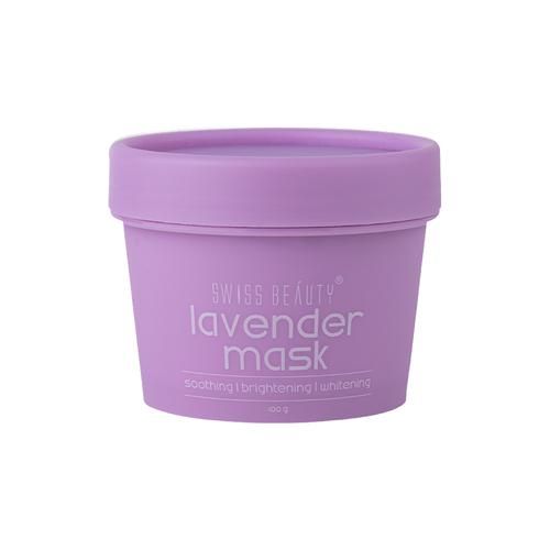 Swiss Beauty Lavender Clay Face Mask - For Brightening & Soothing Results, 100 g  