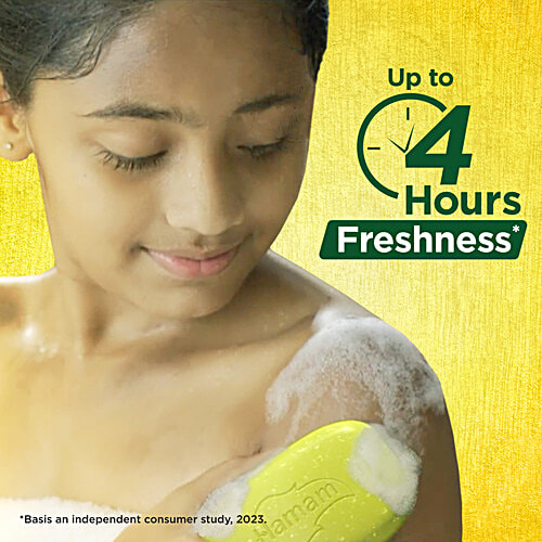 Hamam  Soap - Lemon Flower, Mint & 100% Pure Neem Oil, Fresh Skin Naturally, 100 g  