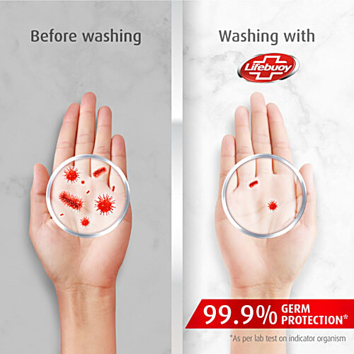Lifebuoy Total 10+ Handwash - 99.9% Germ Protection, Active Silver 10+ Formula, 2 L Refill Pack 