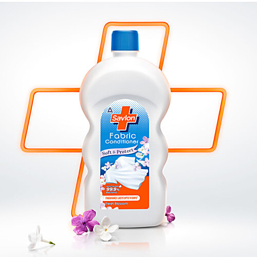 Savlon Fresh Blossom Fabric Conditioner, 890 ml Soft & Protect, Fresh Blossom Fragrance