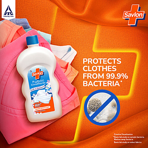 Savlon Fresh Blossom Fabric Conditioner, 890 ml Soft & Protect, Fresh Blossom Fragrance