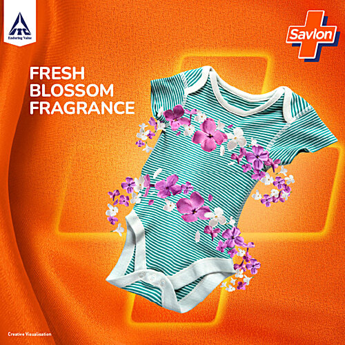 Savlon Fresh Blossom Fabric Conditioner, 890 ml Soft & Protect, Fresh Blossom Fragrance