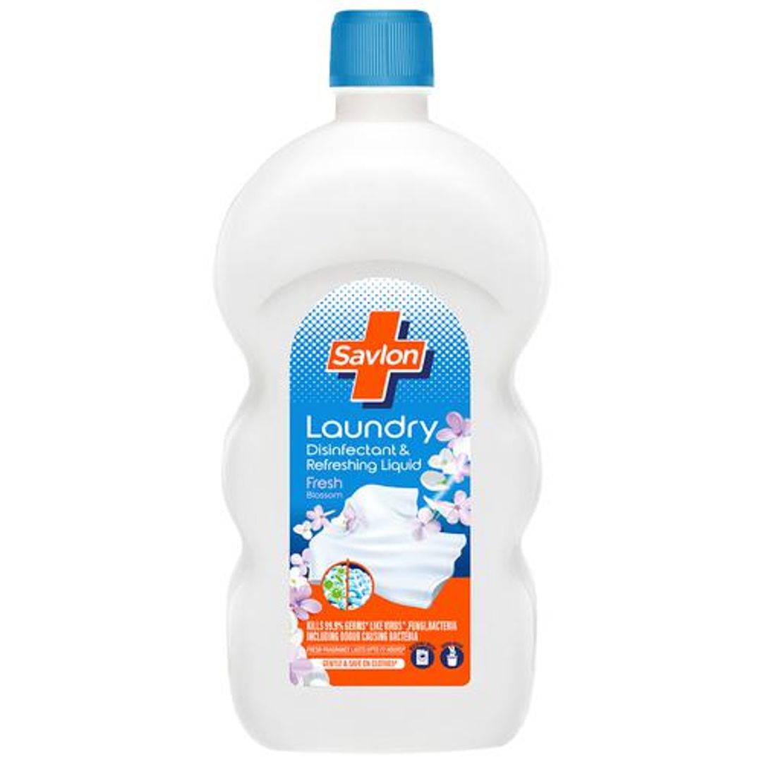 Savlon Laundry Disinfectant & Refreshing Liquid - Fresh Blossom, Kills 99.9% Germs, 1 L 