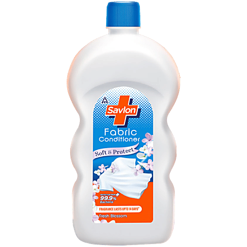 Savlon Fresh Blossom Fabric Conditioner, 890 ml Soft & Protect, Fresh Blossom Fragrance