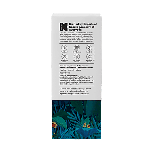 Kapiva Hair Care Juice - With Amla, Noni, Bhringraj & Ashwagandha, For Nourishment, 1 L  