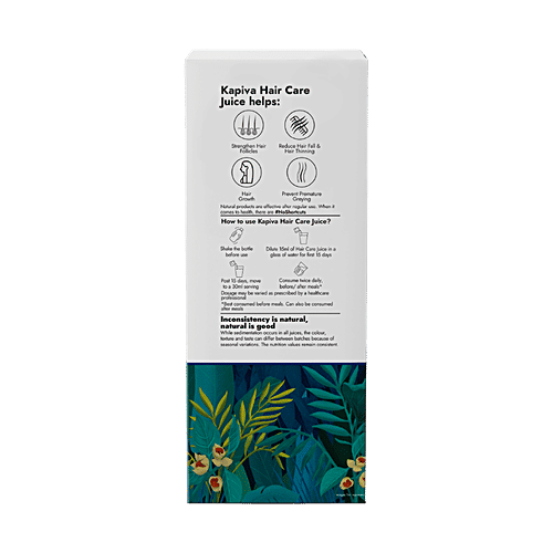 Kapiva Hair Care Juice - With Amla, Noni, Bhringraj & Ashwagandha, For Nourishment, 1 L  