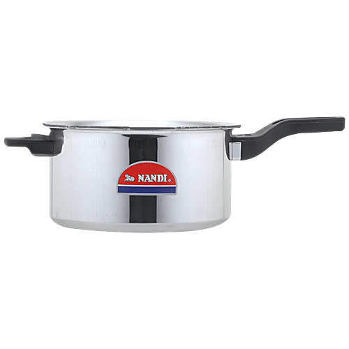 NANDI Aluminium Outer Lid Pressure Cooker, 7.5 L