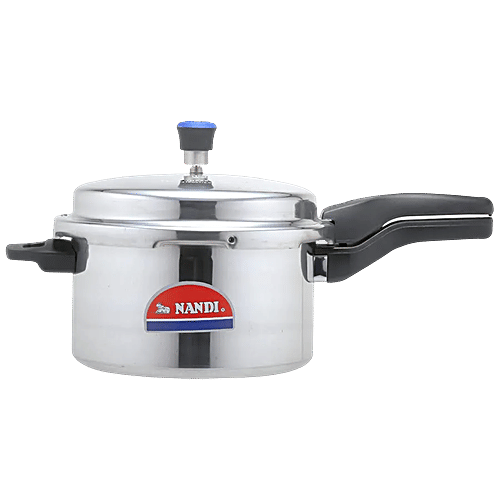 NANDI Aluminium Outer Lid Pressure Cooker, 7.5 L