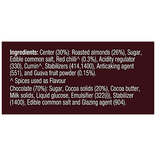 Hershey's Exotic Dark Californian Almonds Chocolate - Seasoned With Guava & Mexican Chili Flavor, 90 g  Dark Cocoa Rich Flavoured Centre Chocolates