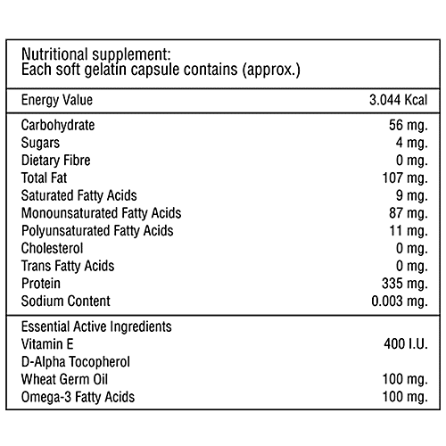 Buy Dr. Morepen DailyE Capsules/Softgels Natural Vitamin E, Omega3