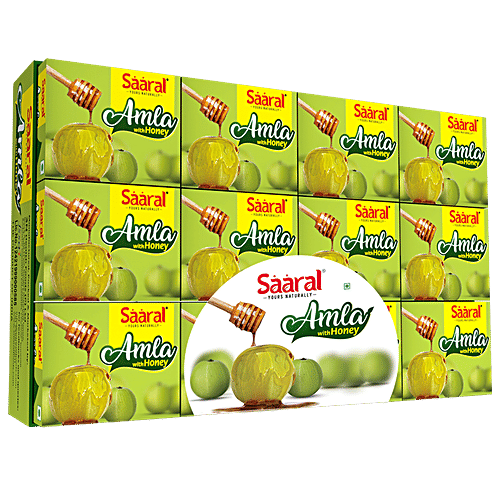 Saaral Amla With Honey - Family Pack, 12 pcs  