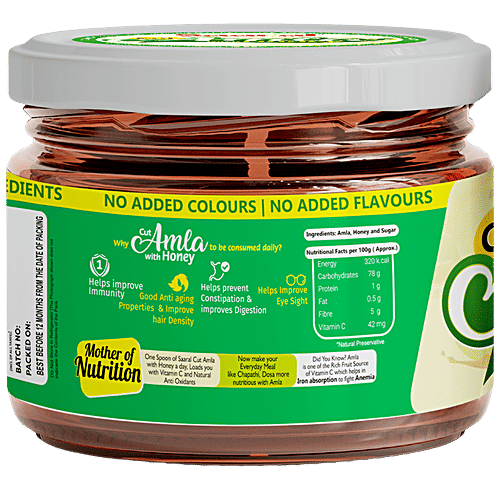Saaral Cut Amla With Honey, 250 g  