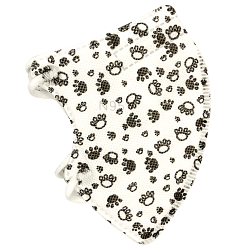 Euromed Kids N95 Mask - With 5 Layer Filtration Technology, Paw, 1 pc