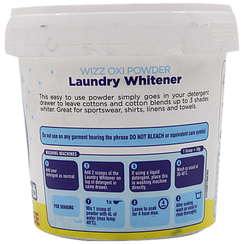 Buy Wizz Oxi Powder Laundry Whitener Removes Tough Stains Online at