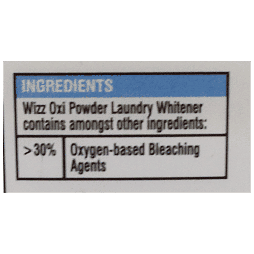 Wizz Oxi Powder Laundry Whitener - Removes Tough Stains, 625 g  