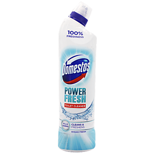Domestos Power Fresh Toilet Cleaner - Ocean Fresh, Kills Germs, 700 ml