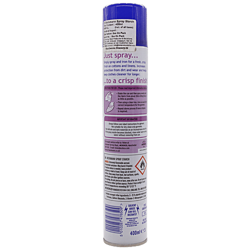 Dr. Beckmann Spray Starch - For Fresh & Crisp Finish, Prevents Wrinkles, 400 ml  