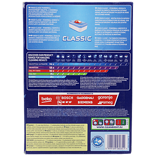 Buy Finish Power Ball Classic Dishwasher Detergent Tablet Removes