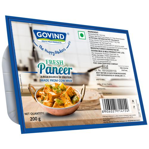Govind Fresh Paneer, 200 g  