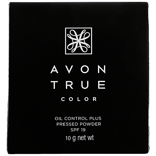 Avon True Color Oil Control Plus Pressed Powder - With SPF 19, Mattifying Effect, 10 g Oriental 