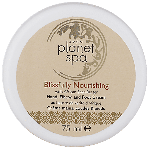 Avon Planet Spa Blissfully Nourishing Foot & Elbow Cream - With African Shea Butter, 75 ml  