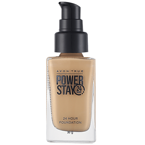 Avon True Color Power Stay 24 Hour Foundation - Matte Finish, Sweatproof, 30 g Nude 