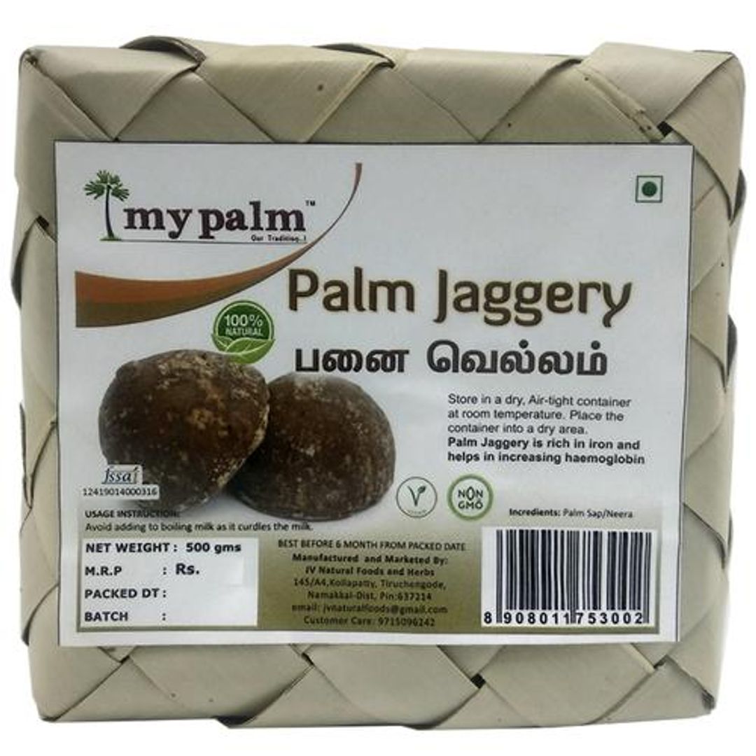 mypalm Palm Jaggery - Eco Box, 500 g 