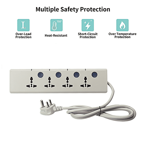 Havells 4+1 Spike Guard 2M - Without USB, Long-Lasting, 1 pc  