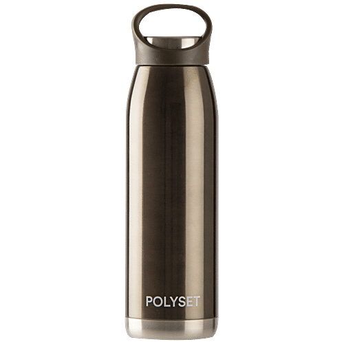 Polyset Rocky Stainless Steel Double Walled Vacuum Insulated Bottle - Gold, 660 ml  