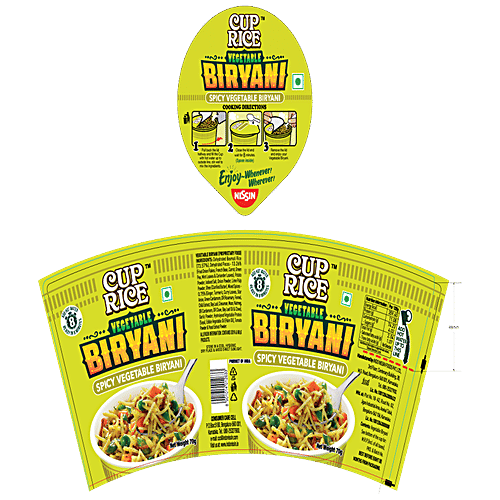 Cup Rice Nissin Cup Rice -Veg Biryanai, 70 g  