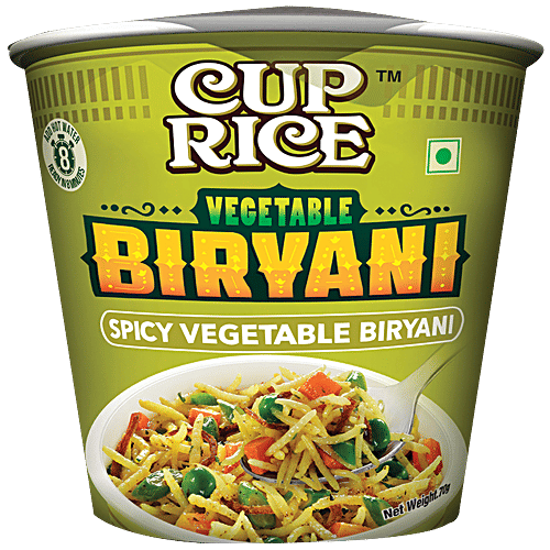 Cup Rice Nissin Cup Rice -Veg Biryanai, 70 g  