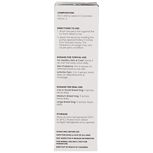 Wiggles.in Hemp Seed Oil - For Dogs & Cats, Pain Anxiety Relief, Joint Support, Massage, 30 ml  