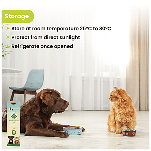 Wiggles.in Hemp Seed Oil - For Dogs & Cats, Pain Anxiety Relief, Joint Support, Massage, 30 ml  