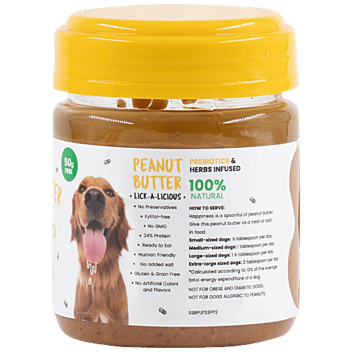Buy Wiggles.in Peanut Butter For Dogs, With Honey, Ashwagandha
