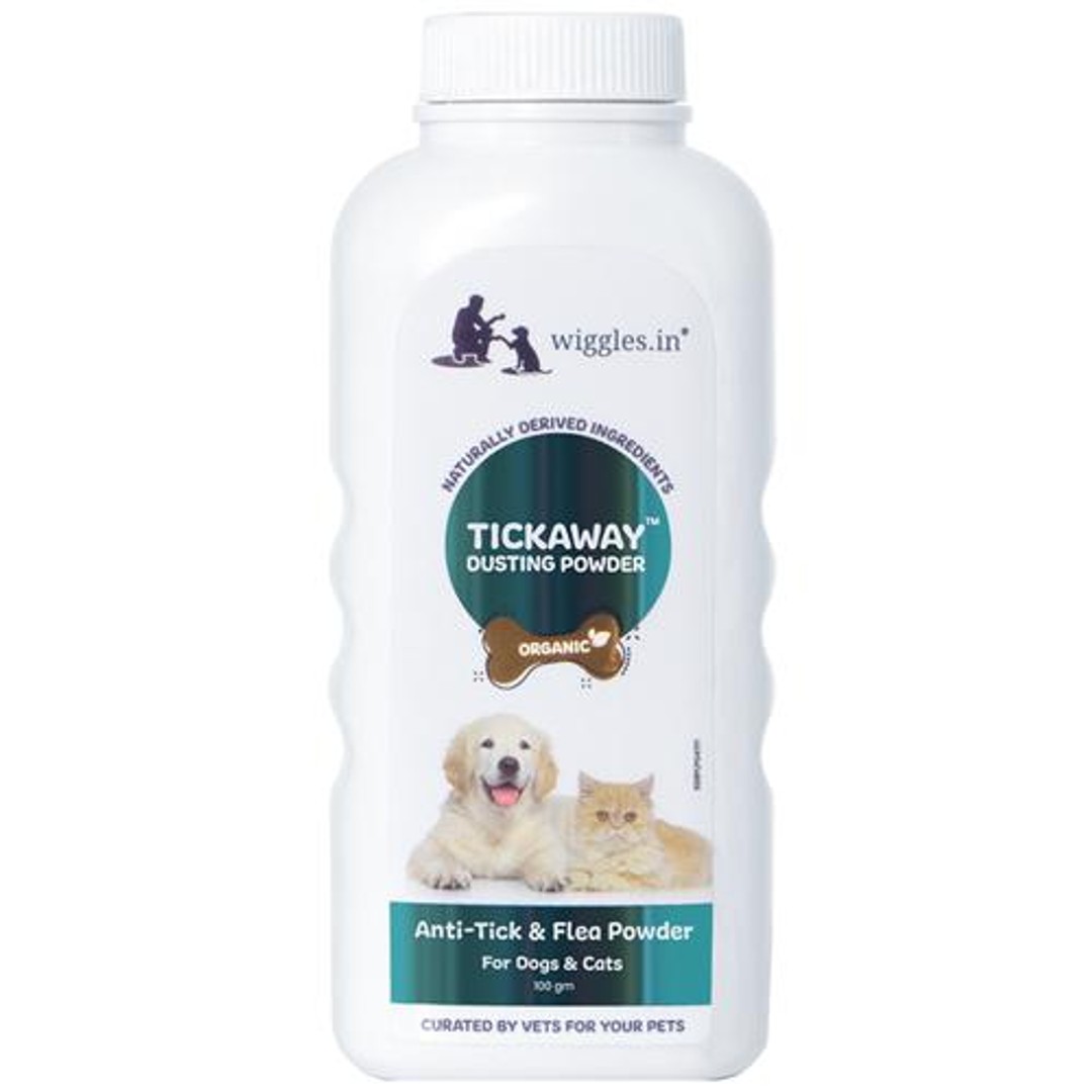 Buy Wiggles.in Tickaway Organic Dusting Powder For Dogs & Cats Online