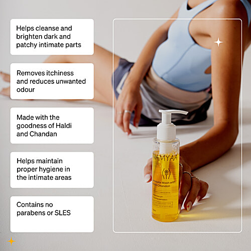 Namyaa Natural Skincare Intimate Hygiene Wash - With Haldi & Chandan, Chemicals Free, 100 ml