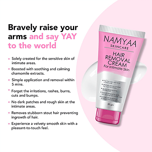 Namyaa Hair Removing Cream For Intimate Skin, 60G