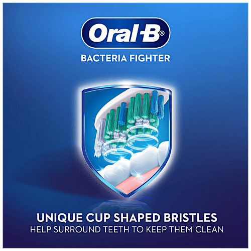 Oral-B Bacteria Fighter Cavity Defense Tooth Brush, 6 pcs