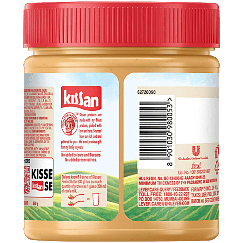 Kissan Crunchy Peanut Butter, 350 g  High Protein, No Added Colours & Flavours, No Added Preservatives