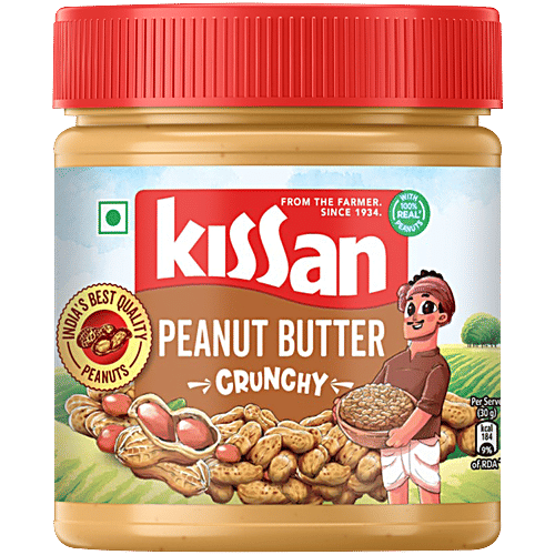 Kissan Crunchy Peanut Butter, 350 g  High Protein, No Added Colours & Flavours, No Added Preservatives