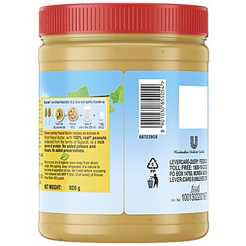 Buy Kissan Peanut Butter Creamy, High Protein, Gluten Free Online at