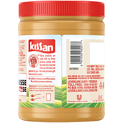 Kissan Creamy Peanut Butter, 920 g  High Protein, No Added Colours & Flavours, No Preservatives