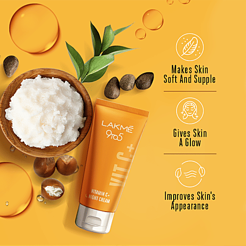 Buy Lakme 9 To 5 Vitamin C+ Day Cream, Light On Skin Online at Best