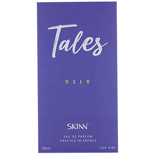 Skinn By Titan Tales Oslo Eau De Parfum - For Men, Exciting, Sharp & Playful, 100 ml  
