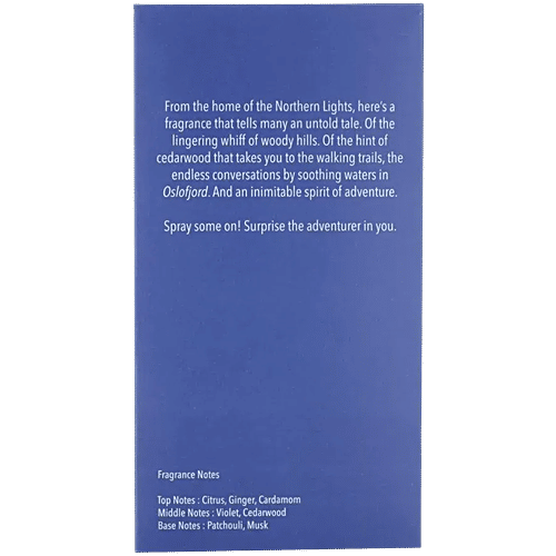 Skinn By Titan Tales Oslo Eau De Parfum - For Men, Exciting, Sharp & Playful, 100 ml  